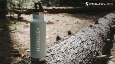 Branded aluminum water bottle 