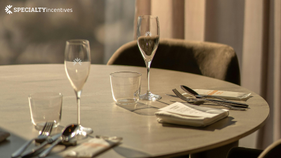 Custom branded wine glasses