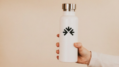 Branded aluminum water bottle 
